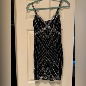Nessa Rhinestone Mesh Party Dress from online store, Windsor.